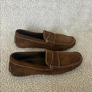 Donald J Pliner Men's Maverick‎ Brown Suede Loafers